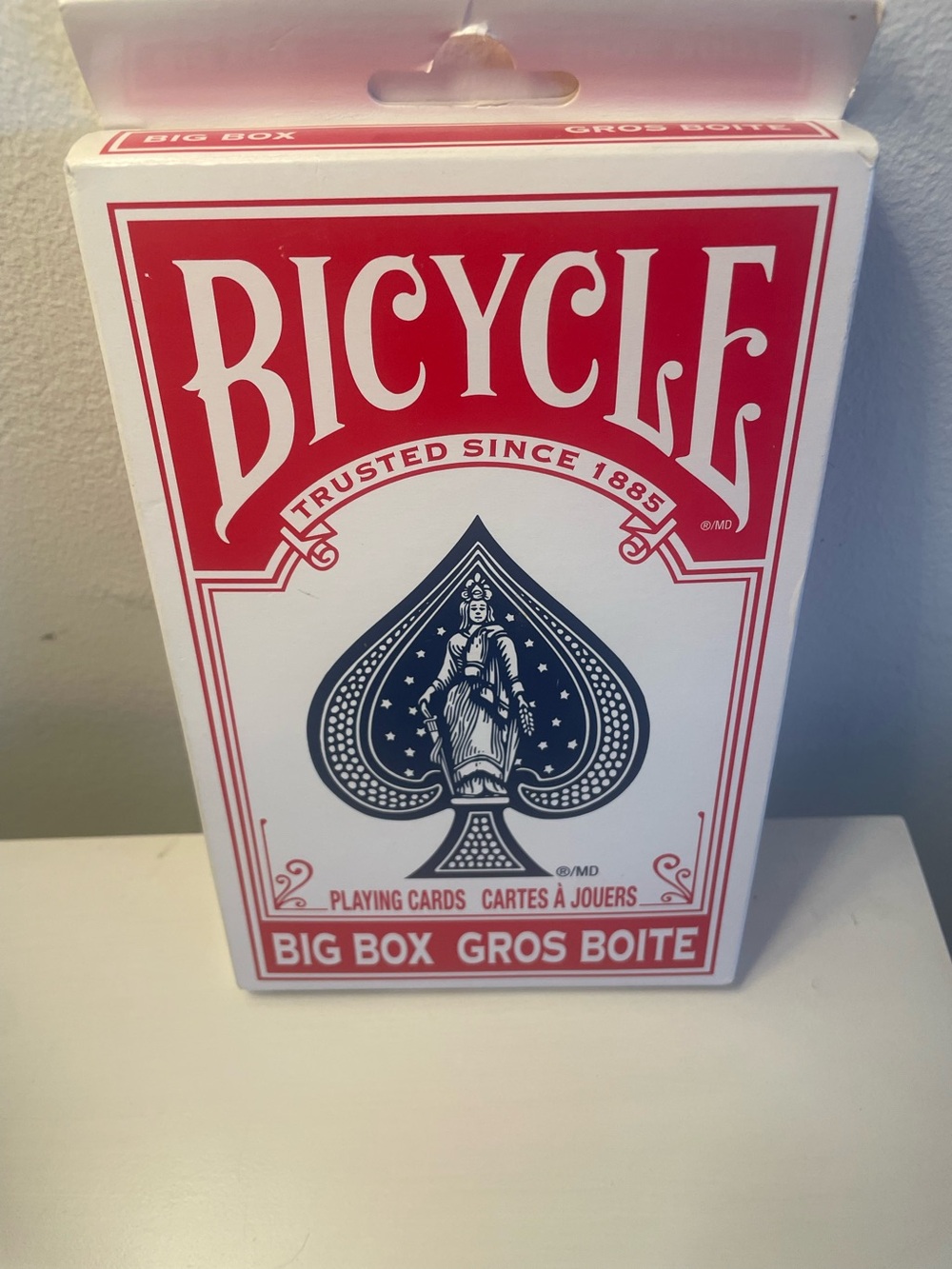 Bicycle Big Box Largo Playing Cards Red Color  Gros Boîte  New